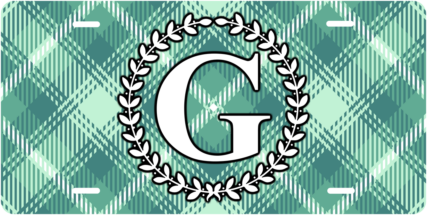 Green Flannel Monogram