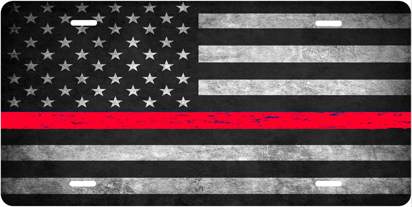 Red Line License Plate