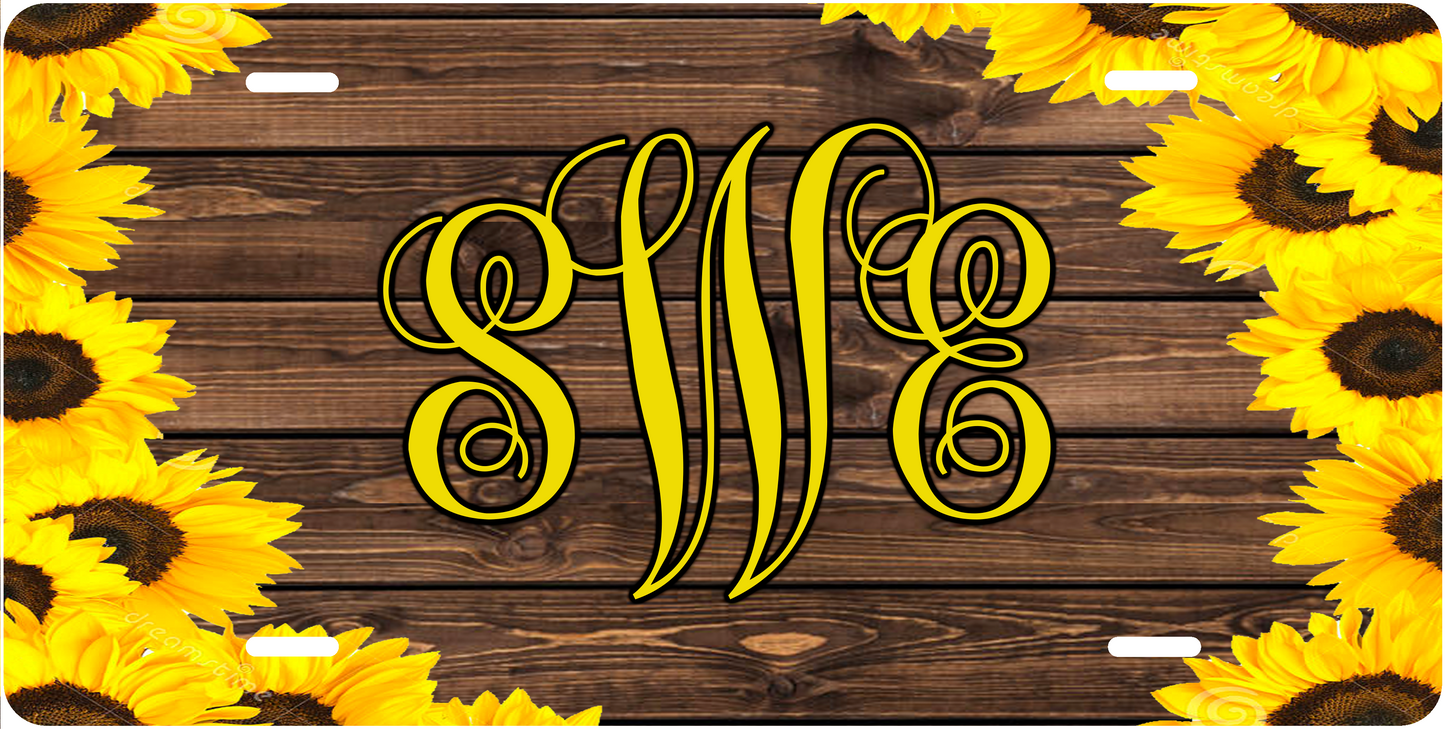 Sunflower Monogram