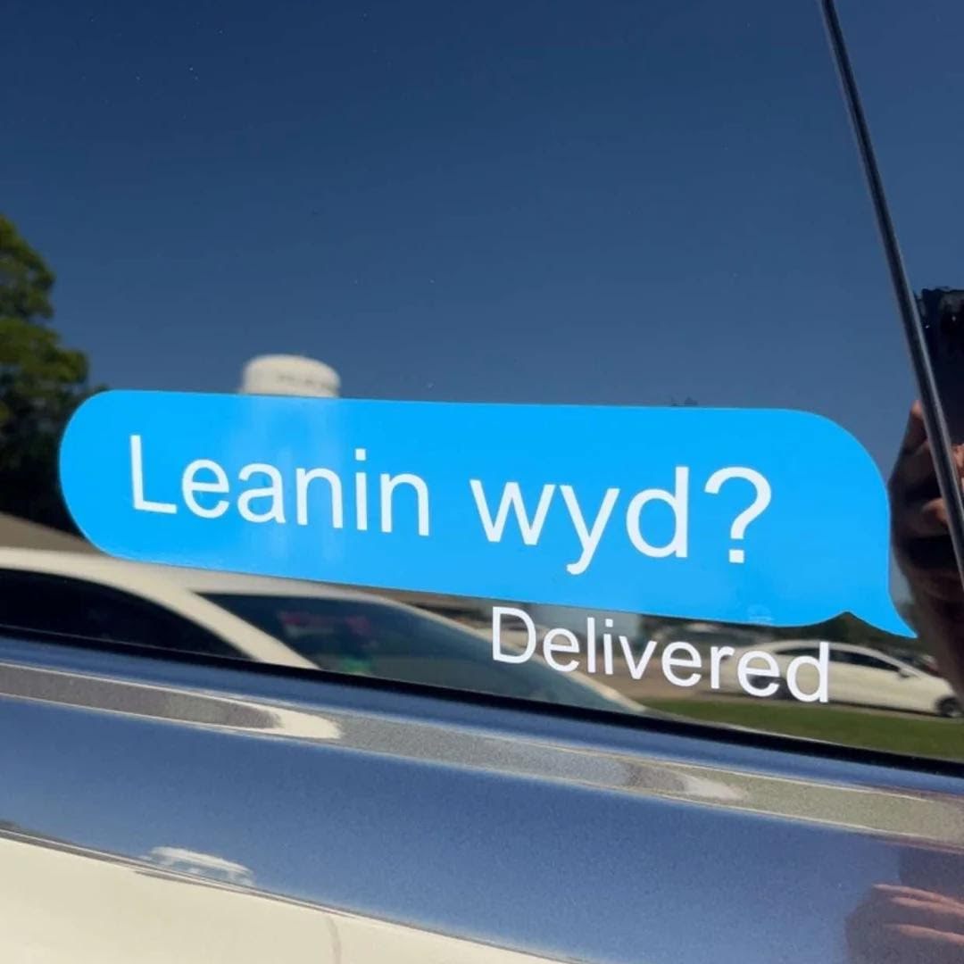 Leanin wyd? Decal
