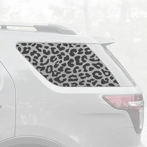 SUV Universal Fit Leopard Cheetah Print Window Decal Set