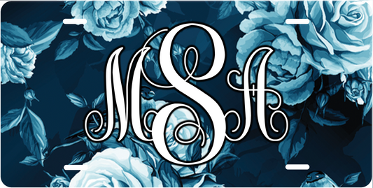 Blue Rose Monogram