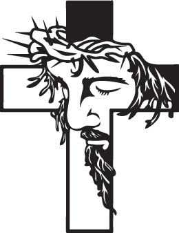 Jesus Cross Decal