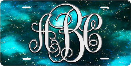 Teal Space Monogram