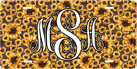 Full Sunflower Monogram